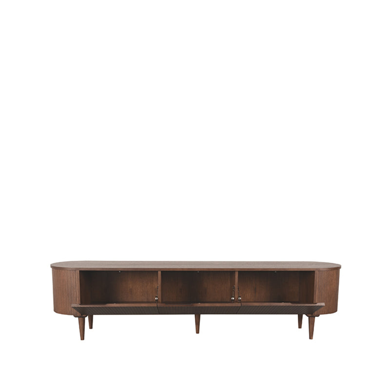 Tv-meubel Oliva Walnoot Eiken 220 cm 220x47x55 cm-TV-meubels-LABEL51