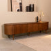 Tv-meubel Oliva Walnoot Eiken 220 cm 220x47x55 cm-TV-meubels-LABEL51