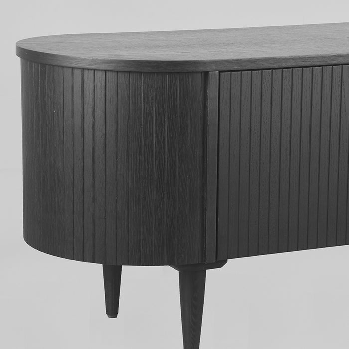 Tv-meubel Oliva Zwart Eiken 180 cm 180x47x55 cm-TV-meubels-LABEL51