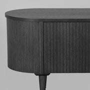 Tv-meubel Oliva Zwart Eiken 220 cm 220x47x55 cm-TV-meubels-LABEL51