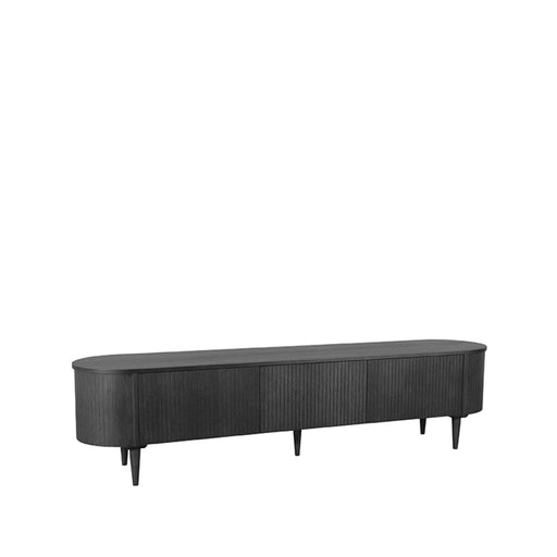 Tv-meubel Oliva Zwart Eiken 220 cm 220x47x55 cm-TV-meubels-LABEL51