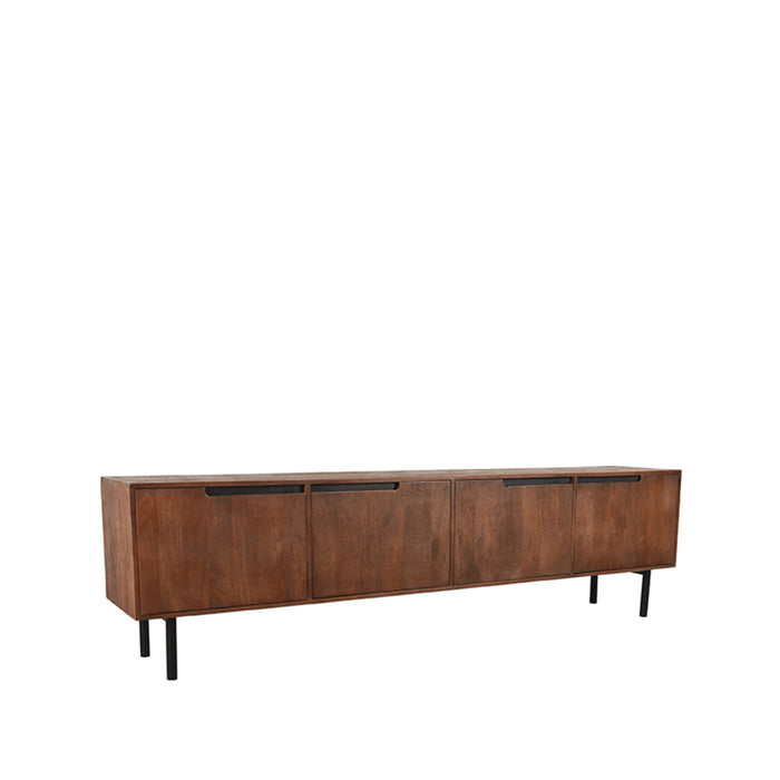Tv-meubel Rio Espresso Mangohout 220 cm 220x40x60 cm-TV-meubels-LABEL51