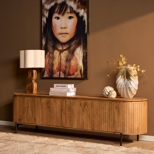 Tv meubel Solana - 210 cm - Naturel-TV-meubels-Starfurn