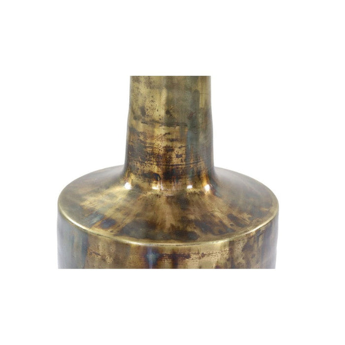 Vaas Bergamo medium - ø20x65 - Messing antique goud - Metaal-Woondecoratie-HSM Collection