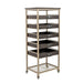 Vakkenkast Botan S MDF, Metaal Grijs 52x38 cm-Vakkenkasten-Creating Home