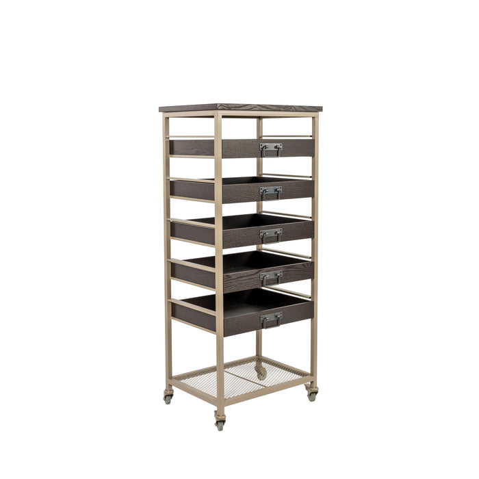 Vakkenkast Botan S MDF, Metaal Grijs 52x38 cm