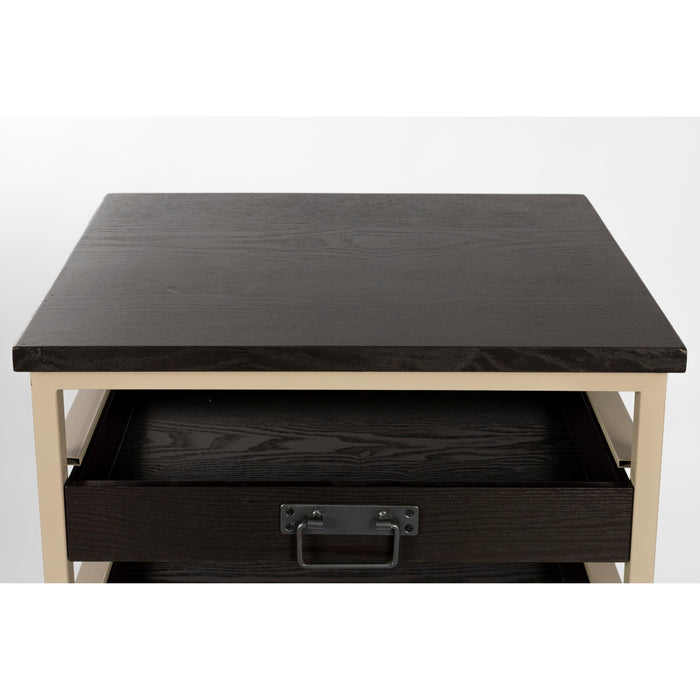 Vakkenkast Botan S MDF, Metaal Grijs 52x38 cm-Vakkenkasten-Creating Home