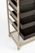 Vakkenkast Botan S MDF, Metaal Grijs 52x38 cm-Vakkenkasten-Creating Home