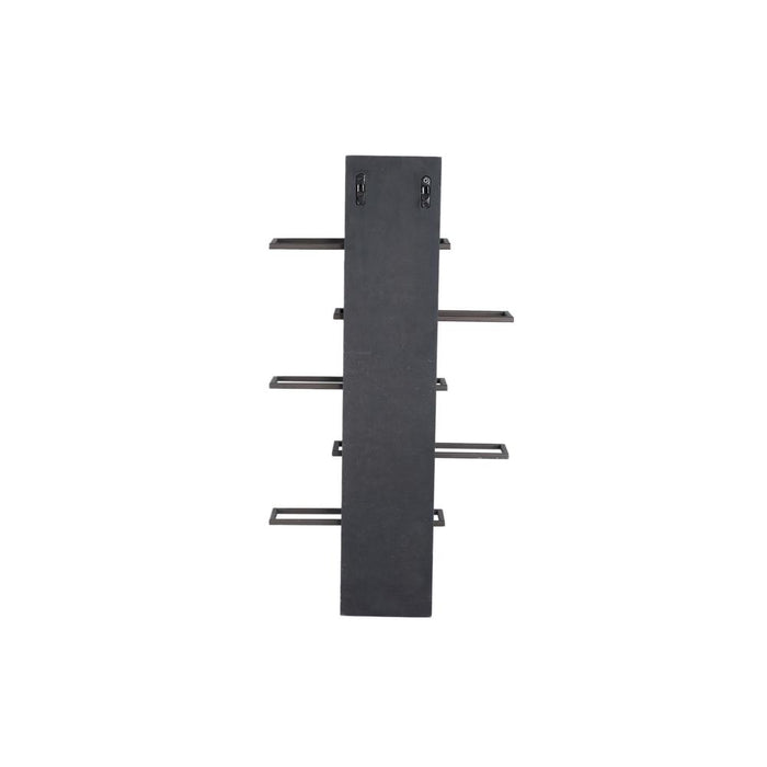 Vakkenkast Brendan Bruin Staal Wall Wijnrek Lagen S-Vakkenkasten-PTMD