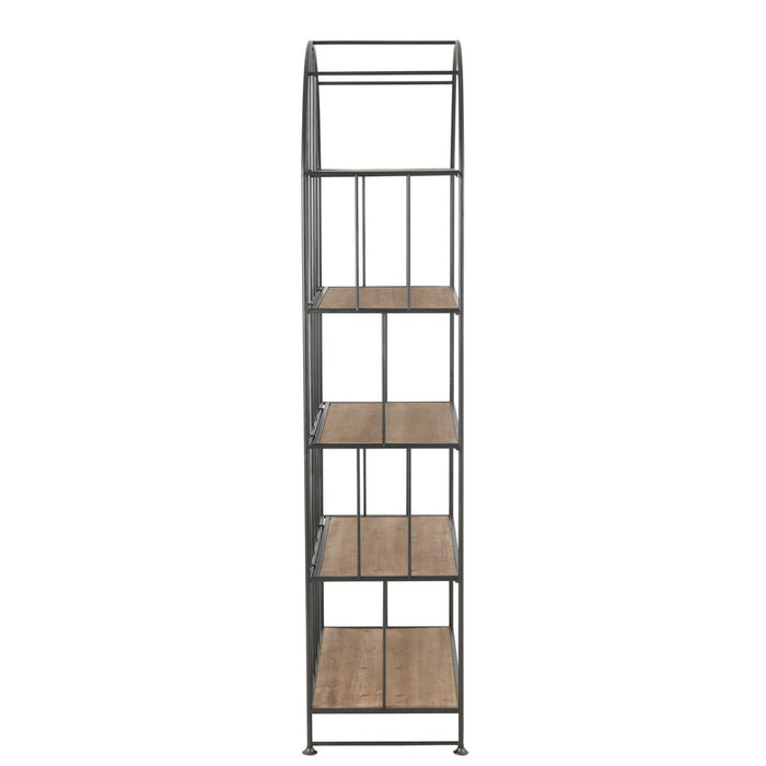 Vakkenkast Bruin Fir hout Rond 40x80 cm-Opbergkasten-J-Line