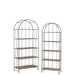Vakkenkast Bruin Fir hout Rond 40x80 cm-Opbergkasten-J-Line