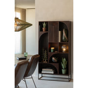 Vakkenkast Bruin Mangohout hout 33x90 cm-Vakkenkasten-J-Line
