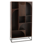 Vakkenkast Bruin Mangohout hout 33x90 cm-Vakkenkasten-J-Line
