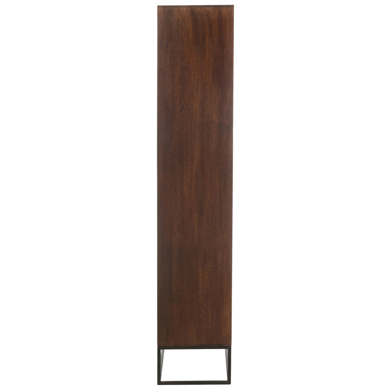 Vakkenkast Bruin Mangohout hout 33x90 cm-Vakkenkasten-J-Line