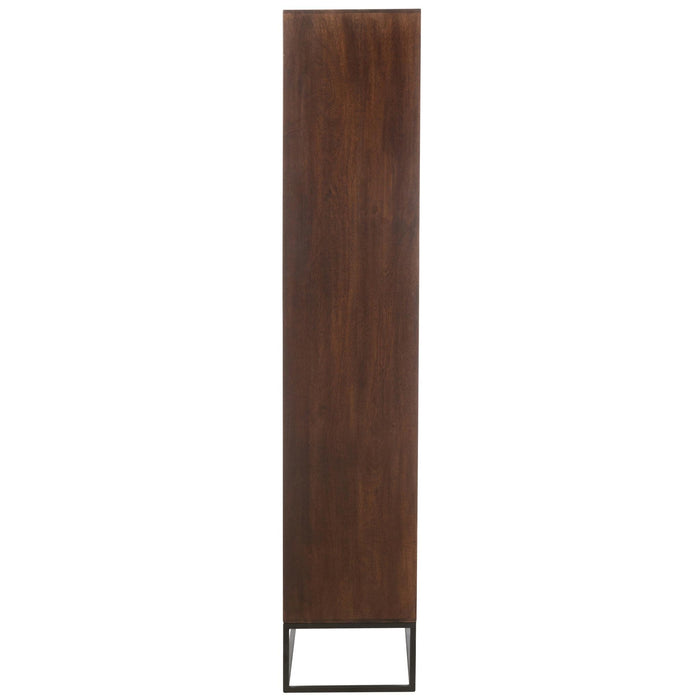 Vakkenkast Bruin Mangohout hout 33x90 cm-Vakkenkasten-J-Line