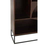 Vakkenkast Bruin Mangohout hout 33x90 cm-Vakkenkasten-J-Line