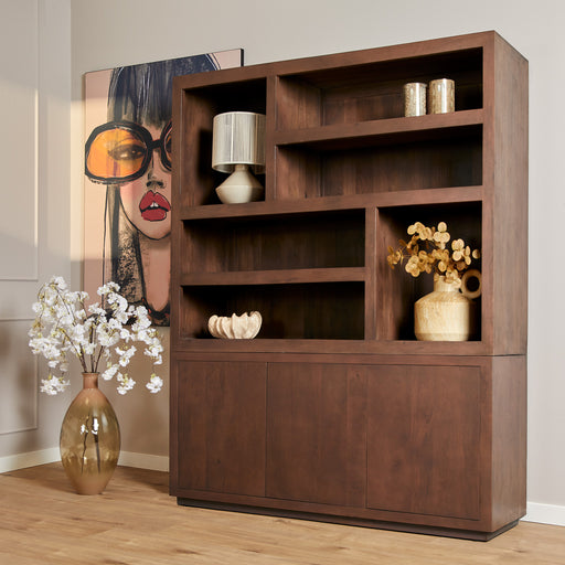 Vakkenkast Brussel Walnut XL | 160 cm-Vakkenkasten-Starfurn