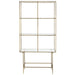 Vakkenkast Goud Glas 40x100 cm-Opbergkasten-J-Line