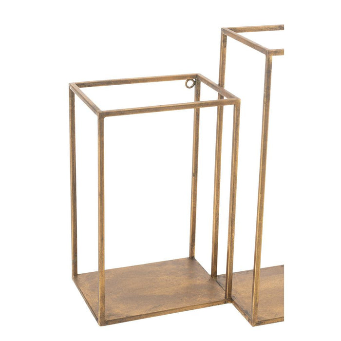 Vakkenkast Goud Ijzer 20x93 cm-Opbergkasten-J-Line