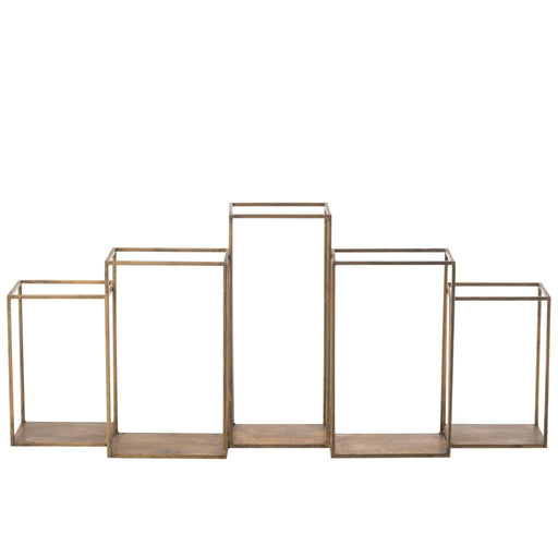 Vakkenkast Goud Ijzer 20x93 cm-Vakkenkasten-J-Line