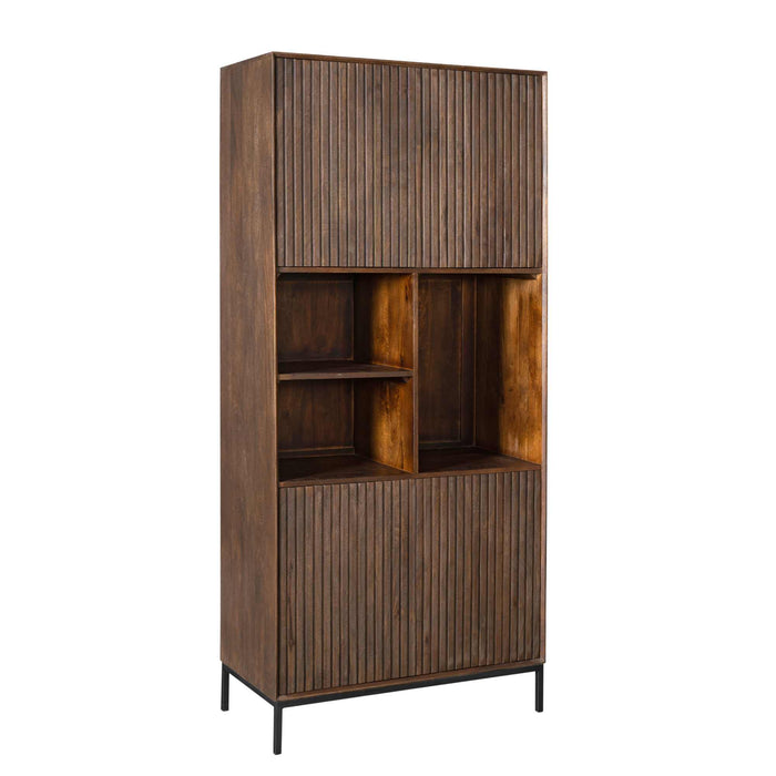 Vakkenkast Madison Bruin - 90 cm-Opbergkasten-Starfurn