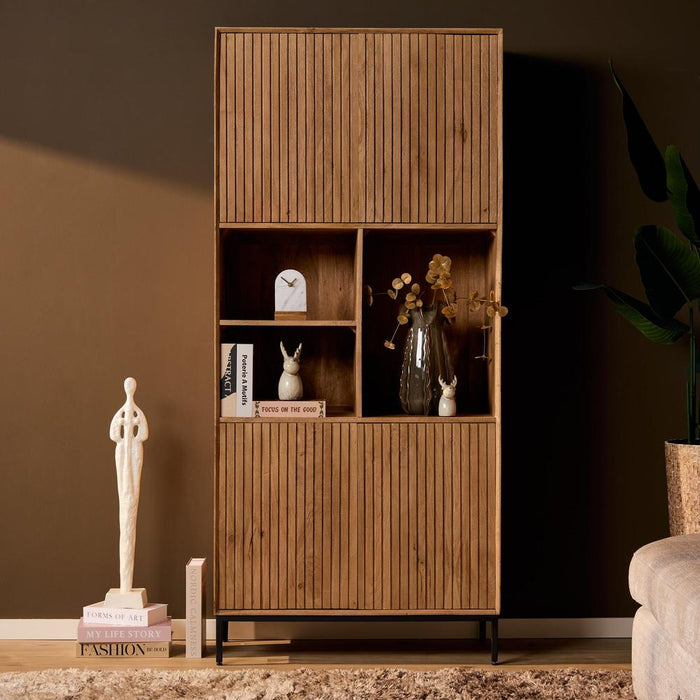Vakkenkast Madison Naturel - 90 cm-Opbergkasten-Starfurn