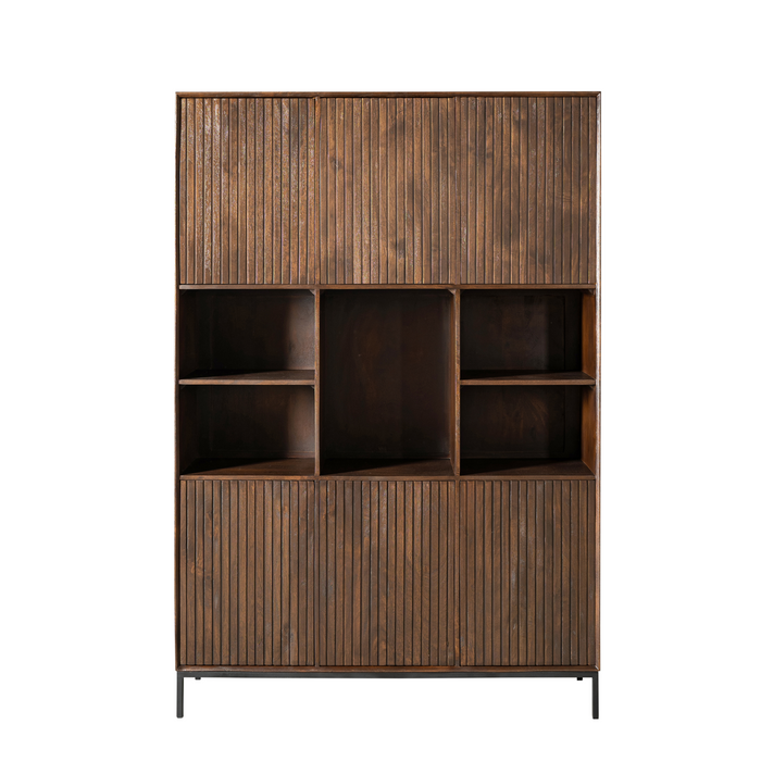 Vakkenkast Madison XL Bruin - 135 cm-Opbergkasten-Starfurn