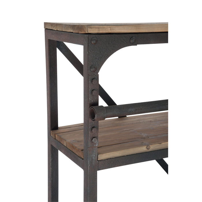 Vakkenkast Naturel Ijzer 45x160 cm-Vakkenkasten-J-Line