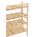 Vakkenkast Naturel Teakhout 40x140 cm-Vakkenkasten-J-Line