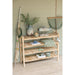 Vakkenkast Naturel Teakhout 40x140 cm-Vakkenkasten-J-Line