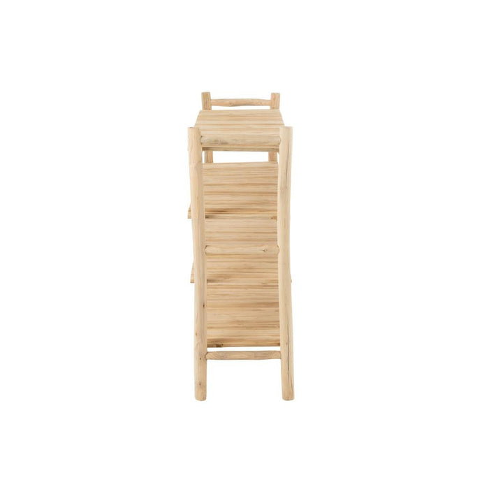 Vakkenkast Naturel Teakhout 40x140 cm-Vakkenkasten-J-Line