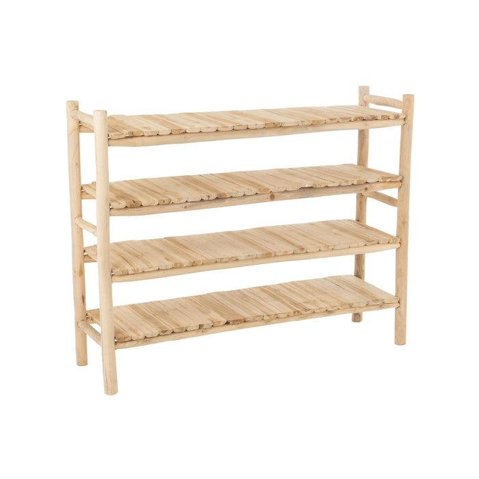 Vakkenkast Naturel Teakhout 40x140 cm-Vakkenkasten-J-Line