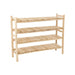 Vakkenkast Naturel Teakhout 40x140 cm-Vakkenkasten-J-Line