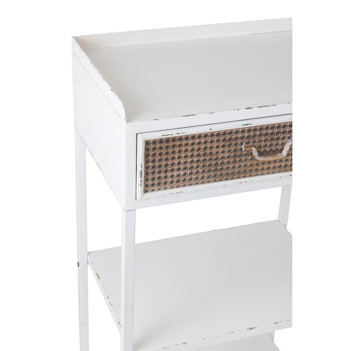 Vakkenkast Rack 1 Lade + 3 Shelves Metaal Wit-Vakkenkasten-J-Line