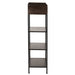 Vakkenkast Rack 1 Lade + 3 Shelves Metaal Zwart-Vakkenkasten-J-Line