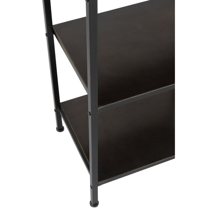 Vakkenkast Rack 1 Lade + 3 Shelves Metaal Zwart-Vakkenkasten-J-Line