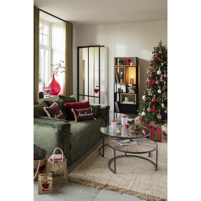 Vakkenkast Zwart ijzer S 30x65 cm-Vakkenkasten-J-Line