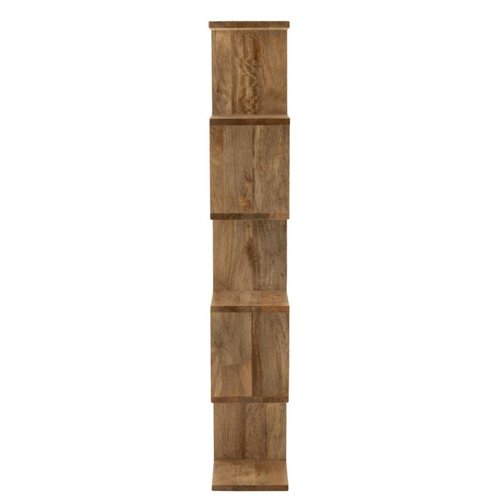 Vakkenkast Vertical Slats Mango Hout Natuurlijk-Vakkenkasten-J-Line