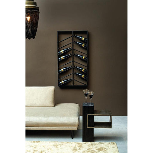 Vakkenkast Vinno Zwart IJzer Winerack Symmetrical Lagen Rect-Vakkenkasten-PTMD