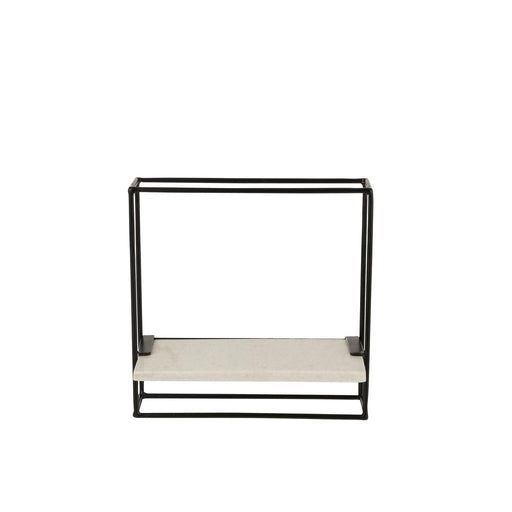 Vakkenkast Wit Marmer S 35x16 cm-Vakkenkasten-J-Line