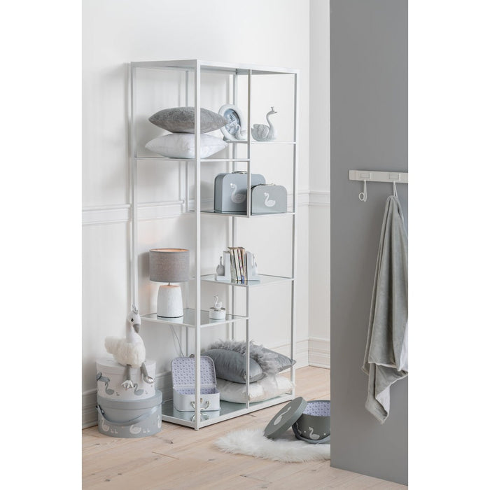 Vakkenkast Wit Metaal 42x82 cm-Opbergkasten-J-Line