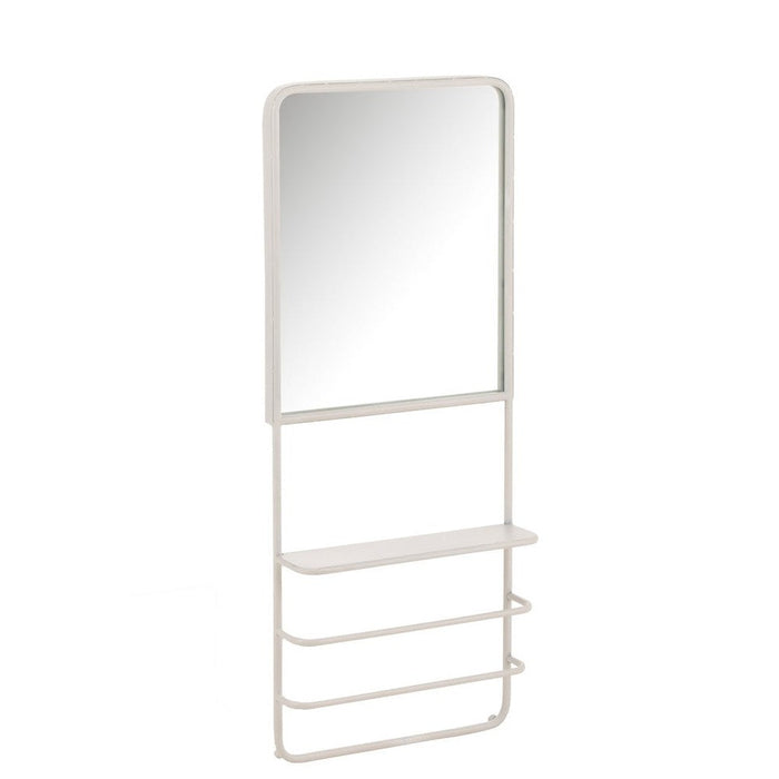 Vakkenkast Wit Mirror 12x40 cm-Spiegels-J-Line