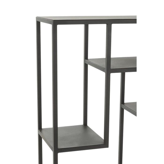 Vakkenkast Zwart Ijzer 25x110 cm-Opbergkasten-J-Line