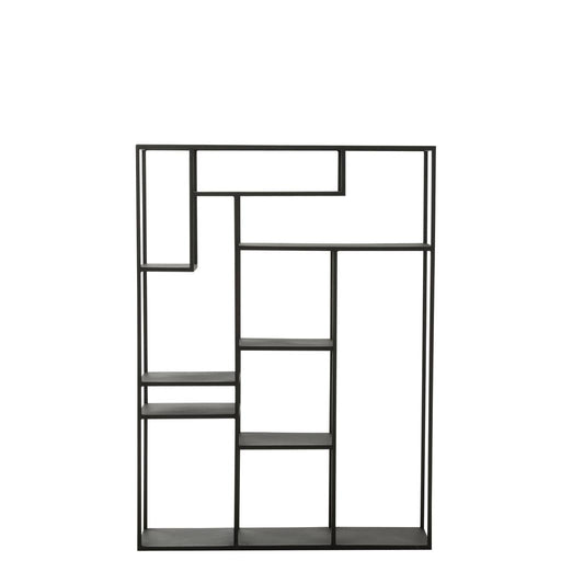 Vakkenkast Zwart Ijzer 25x110 cm-Vakkenkasten-J-Line