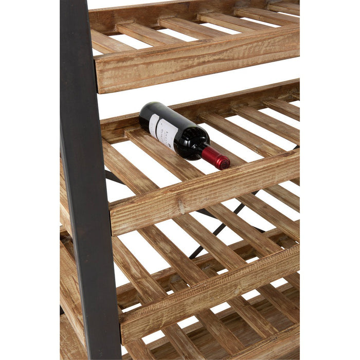 Vakkenkast Zwart Ijzer 38x114 cm-Opbergkasten-J-Line