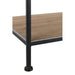 Vakkenkast Zwart Ijzer 52x111 cm-Opbergkasten-J-Line