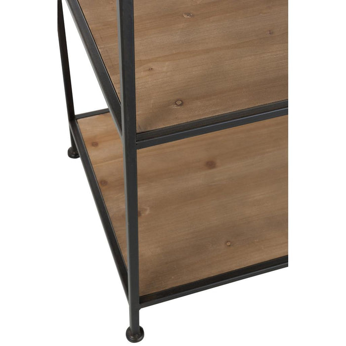 Vakkenkast Zwart Ijzer 52x111 cm-Opbergkasten-J-Line