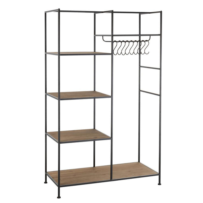 Vakkenkast Zwart Ijzer 52x111 cm-Opbergkasten-J-Line