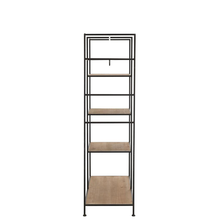 Vakkenkast Zwart Ijzer 52x111 cm-Vakkenkasten-J-Line