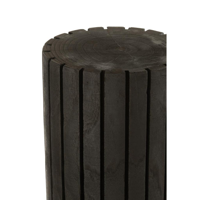 Vakkenkast Zwart Paulownia hout 24 cm-Opbergkasten-J-Line